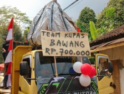 Konfigurasi Kupas Bawang 700 Ribu, Paling Viral pada Karnaval Desa Bayuasin Kembaran Purworejo 