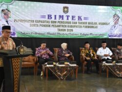 Untuk Wujudkan Purworejo Religius, Pemkab Gelar Bimtek SDM Pengurus Masjid, Mushola dan Ponpes